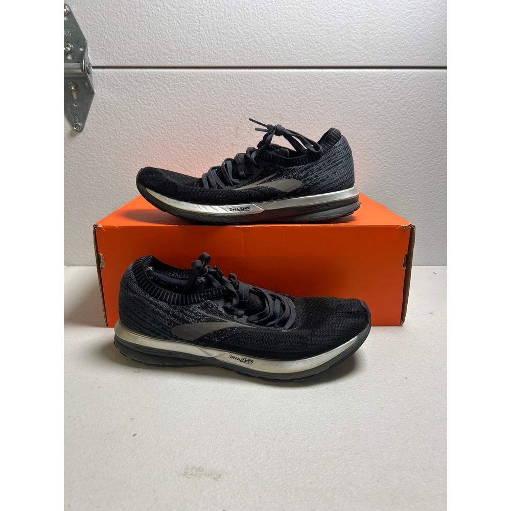 Brooks Ricochet Running Shoes Black Grey Size 10.5 #3032